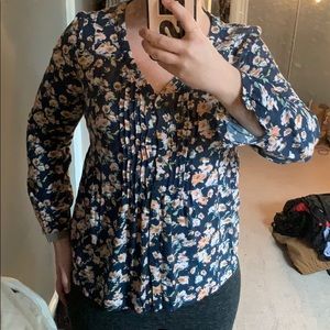 Long sleeve floral shirt